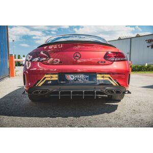 Maxton Design Robuste Racing Heckschürze für Mercedes-AMG C43 Coupe C205