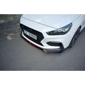 Maxton Design Front Ansatz V.1 / V1 für HYUNDAI I30 Mk3 N  schwarz Hochglanz