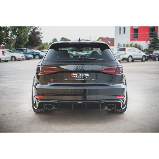 Maxton Design Heckdiffusor Ansatz V.2 / V2 für Audi RS3 8V Sportback Facelift