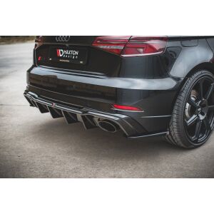 Maxton Design Heckdiffusor Ansatz V.2 / V2 für Audi RS3 8V Sportback Facelift