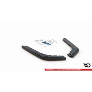 Maxton Design Heck Ansatz Flaps Diffusor V.2 / V2 für BMW M4 F82 schwarz Hochglanz