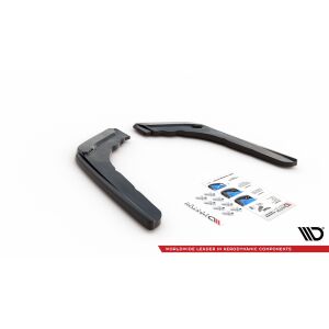 Maxton Design Heck Ansatz Flaps Diffusor V.2 / V2 für BMW M4 F82 schwarz Hochglanz