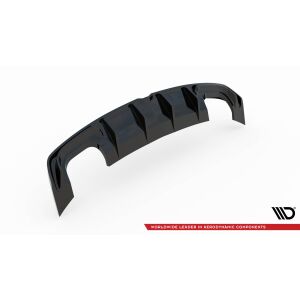 Maxton Design Heckdiffusor Ansatz für Audi S3 Limousine 8V schwarz Hochglanz