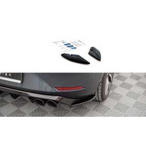 Maxton Design Heck Ansatz Flaps Diffusor für Seat Leon FR Hatchback Mk4 schwarz Hochglanz