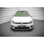 Maxton Design Street Pro Front Ansatz für +Flaps für V.1 / V1 + Flaps Volkswagen Golf R Mk7 schwarz Hochglanz