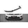 Maxton Design Street Pro Front Ansatz für +Flaps für V.1 / V1 + Flaps Volkswagen Golf R Mk7 schwarz Hochglanz