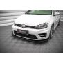 Maxton Design Street Pro Front Ansatz für +Flaps für V.1 / V1 + Flaps Volkswagen Golf R Mk7 schwarz Hochglanz