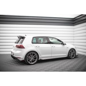 Maxton Design Street Pro Seitenschweller Ansatz für + Flaps Volkswagen Golf R Mk7 schwarz Hochglanz