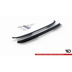 Maxton Design Spoiler CAP für Volkswagen Tiguan R / R-Line Mk2 Facelift schwarz Hochglanz