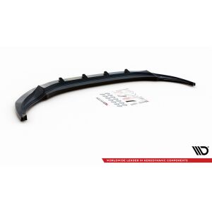 Maxton Design Front Ansatz V.3 / V3 für Volkswagen Tiguan R / R-Line Mk2 Facelift schwarz Hochglanz