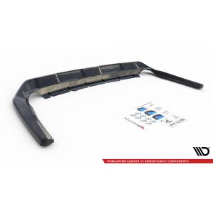 Maxton Design Mittlerer Heckdiffusor Ansatz DTM Look für Toyota RAV4 Mk5 schwarz Hochglanz