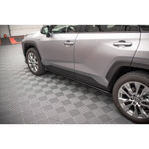 Maxton Design Seitenschweller Ansatz für Toyota RAV4 Mk5 schwarz Hochglanz