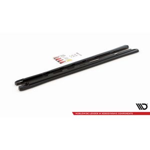 Maxton Design Seitenschweller Ansatz für Toyota RAV4 Mk5 schwarz Hochglanz