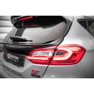 Maxton Design Heckscheiben Spoiler für Ford Fiesta Standard/ ST-Line/ ST schwarz Hochglanz