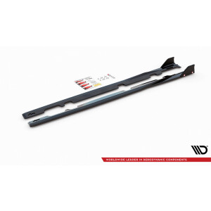 Maxton Design Seitenschweller Ansatz für + Flaps V.2 / V2 für Ford Fiesta ST / ST-Line