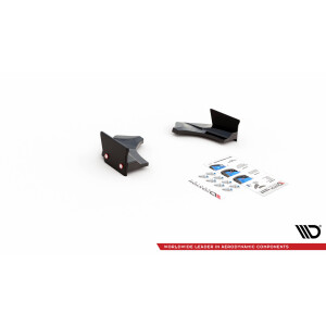 Maxton Design Heck Ansatz Flaps Diffusor +Flaps für V.4 / V4 Ford Fiesta ST Mk8