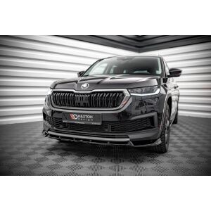 Maxton Design Front Ansatz V.1 / V1 für Skoda Kodiaq Mk1 Facelift schwarz Hochglanz