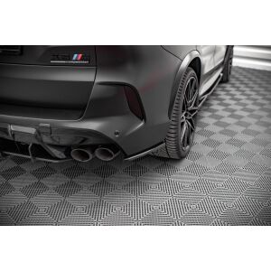 Maxton Design Heck Ansatz Flaps Diffusor für BMW X5M F95 schwarz Hochglanz