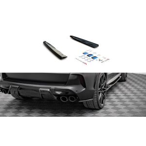 Maxton Design Heck Ansatz Flaps Diffusor für BMW X5M F95 schwarz Hochglanz