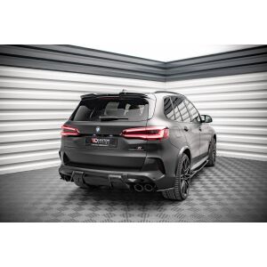 Maxton Design Heck Ansatz Flaps Diffusor für BMW X5M F95 schwarz Hochglanz