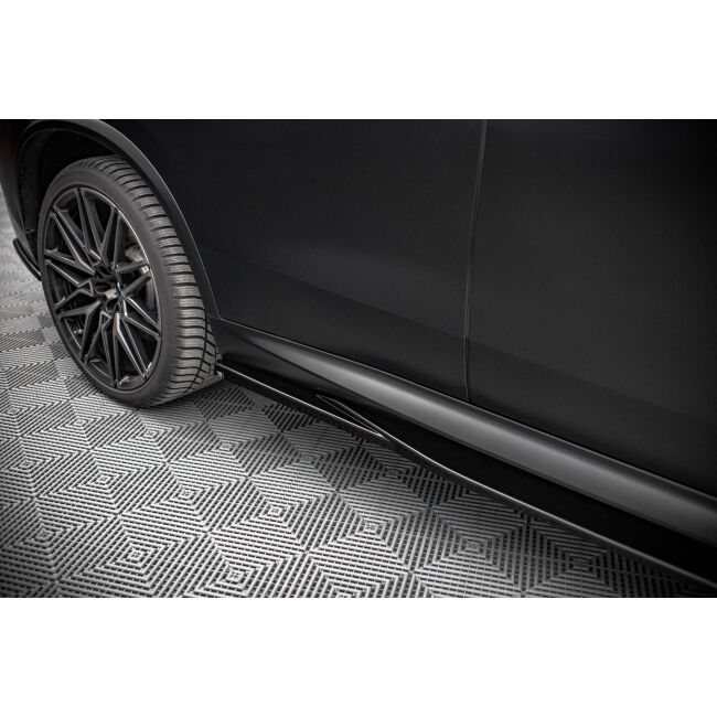 Maxton Design Seitenschweller Ansatz für BMW X5M F95 schwarz Hochglanz