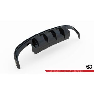 Maxton Design Heckdiffusor Ansatz für Skoda Octavia RS Mk4 schwarz Hochglanz