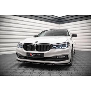 Maxton Design Front Ansatz V.2 / V2 für BMW 5er G30 schwarz Hochglanz