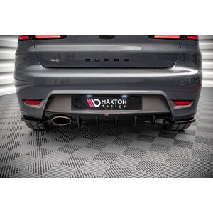 Maxton Design Heckdiffusor Ansatz für Seat Ibiza Cupra Mk3 schwarz Hochglanz