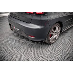 Maxton Design Heck Ansatz Flaps Diffusor für Seat Ibiza Cupra Mk3 schwarz Hochglanz