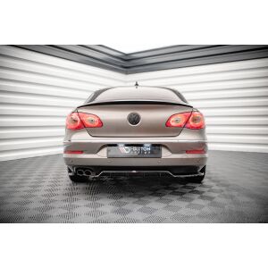 Maxton Design Mittlerer Heckdiffusor Ansatz DTM Look für Volkswagen Passat CC schwarz Hochglanz