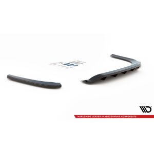 Maxton Design Mittlerer Heckdiffusor Ansatz DTM Look für Volkswagen Passat CC schwarz Hochglanz
