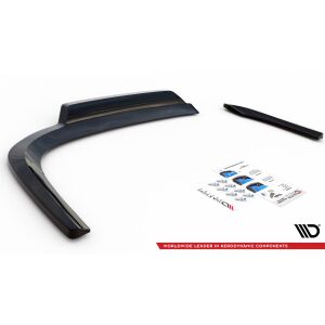 Maxton Design Mittlerer Heckdiffusor Ansatz DTM Look für Volkswagen Passat CC schwarz Hochglanz