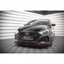 Maxton Design Front Ansatz V.1 / V1 für Hyundai I20 N Mk3 schwarz Hochglanz