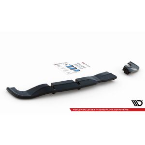 Maxton Design Mittlerer Heckdiffusor Ansatz DTM Look für Hyundai I20 N Mk3 schwarz Hochglanz