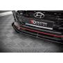 Maxton Design Street Pro Front Ansatz für +Flaps für V.1 / V1 + Flaps Hyundai I20 N Mk3 schwarz Hochglanz