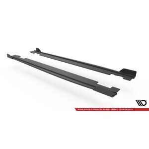 Maxton Design Street Pro Seitenschweller Ansatz für + Flaps Hyundai I20 N Mk3 schwarz Hochglanz