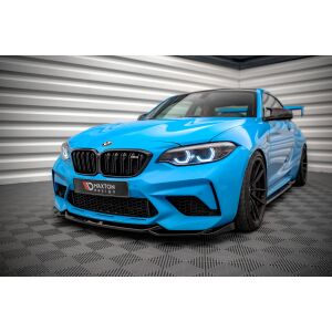 Maxton Design Front Ansatz V.1 / V1 für BMW M2 Competition F87 schwarz Hochglanz