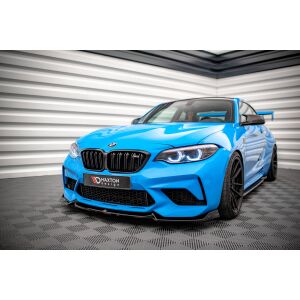 Maxton Design Front Ansatz V.2 / V2 für BMW M2 Competition F87 schwarz Hochglanz