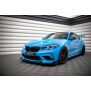 Maxton Design Street Pro Front Ansatz für +Flaps für V.1 / V1 + Flaps BMW M2 Competition F87 schwarz Hochglanz