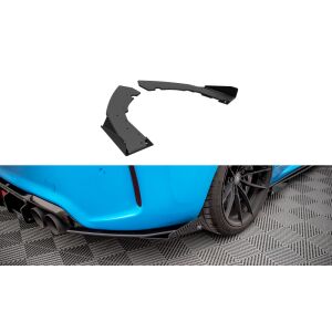 Maxton Design Street Pro Heck Ansatz Flaps Diffusor +Flaps für BMW M2 F87 schwarz Hochglanz