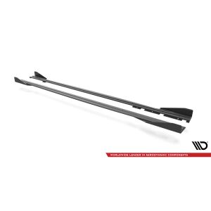 Maxton Design Street Pro Seitenschweller Ansatz für + Flaps BMW M2 F87 schwarz Hochglanz