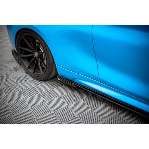 Maxton Design Street Pro Seitenschweller Ansatz für + Flaps BMW M2 F87 schwarz Hochglanz