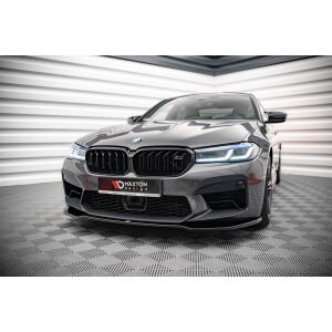 Maxton Design Front Ansatz V.2 / V2 für BMW M5 F90 Facelift schwarz Hochglanz