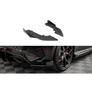 Maxton Design Street Pro Heck Ansatz Flaps Diffusor +Flaps für Audi RS3 Sportback 8Y schwarz Hochglanz