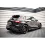 Maxton Design Street Pro Heck Ansatz Flaps Diffusor +Flaps für Audi RS3 Sportback 8Y schwarz Hochglanz