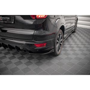 Maxton Design Heck Ansatz Flaps Diffusor für Ford Escape ST-Line Mk3 schwarz Hochglanz