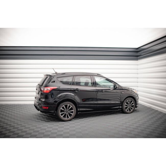 Maxton Design Seitenschweller Ansatz für Ford Escape ST-Line Mk3 schwarz Hochglanz