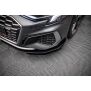 Maxton Design Street Pro Front Ansatz für +Flaps für V.1 / V1 + Flaps Audi S3 / A3 S-Line 8Y schwarz Hochglanz