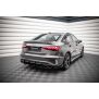 Maxton Design Street Pro Heck Ansatz Flaps Diffusor +Flaps für Audi S3 Limousine 8Y schwarz Hochglanz