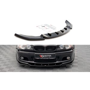 Maxton Design Front Ansatz V.2 / V2 für BMW 3er Coupe M-Paket E46 schwarz Hochglanz